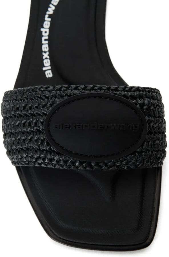 Alexander Wang Geweven slippers Zwart - Foto 5