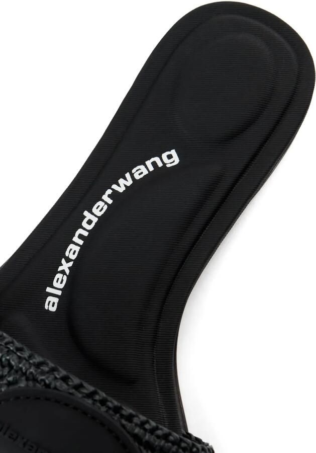 Alexander Wang Geweven slippers Zwart - Foto 4