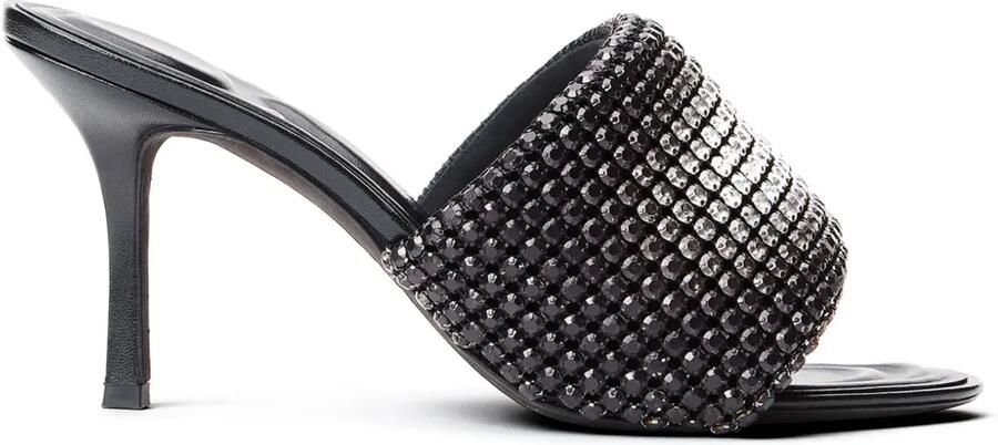 Alexander Wang Heiress 85 mm muiltjes met kristallen Zilver