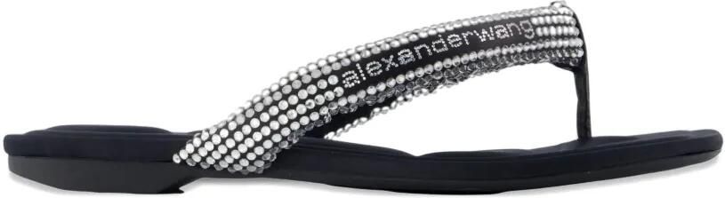 Alexander Wang Jenna platte sandalen met bandjes Zilver