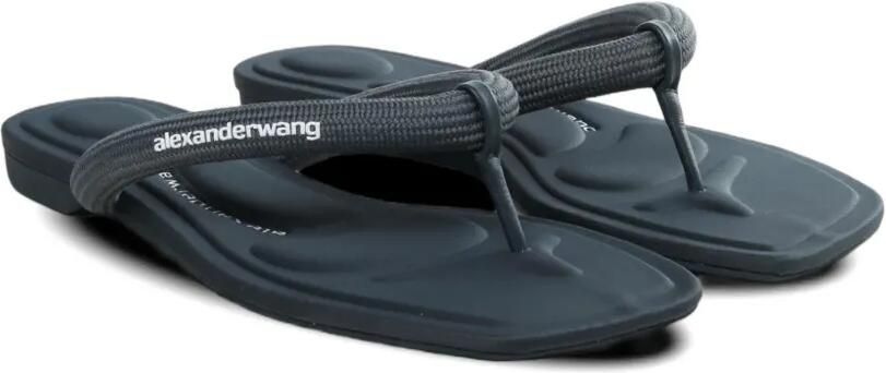 Alexander Wang Jenna slipper met logoprint Grijs