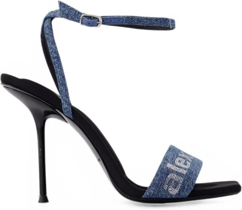 Alexander Wang Julie Billboard sandalen verfraaid met kristallen Blauw