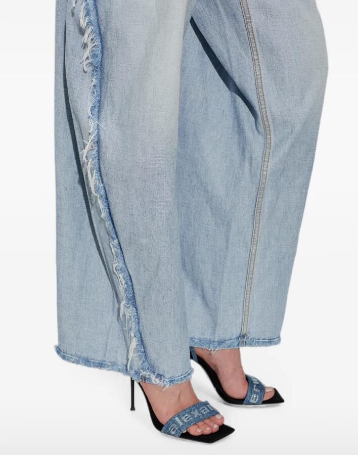 Alexander Wang Julie denim sandalen verfraaid met logo Blauw - Foto 2