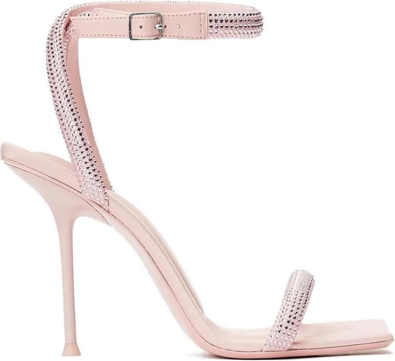 Alexander Wang Julie sandalen met enkelbandje en kristallen Roze