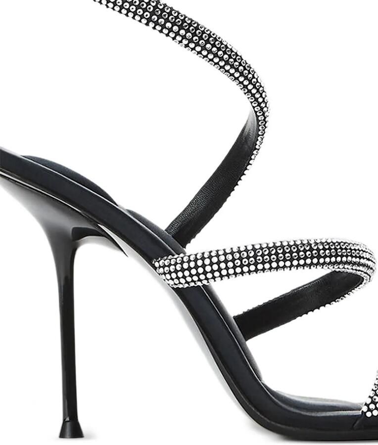 Alexander Wang Julie sandalen met kristalspiraal Zilver - Foto 2