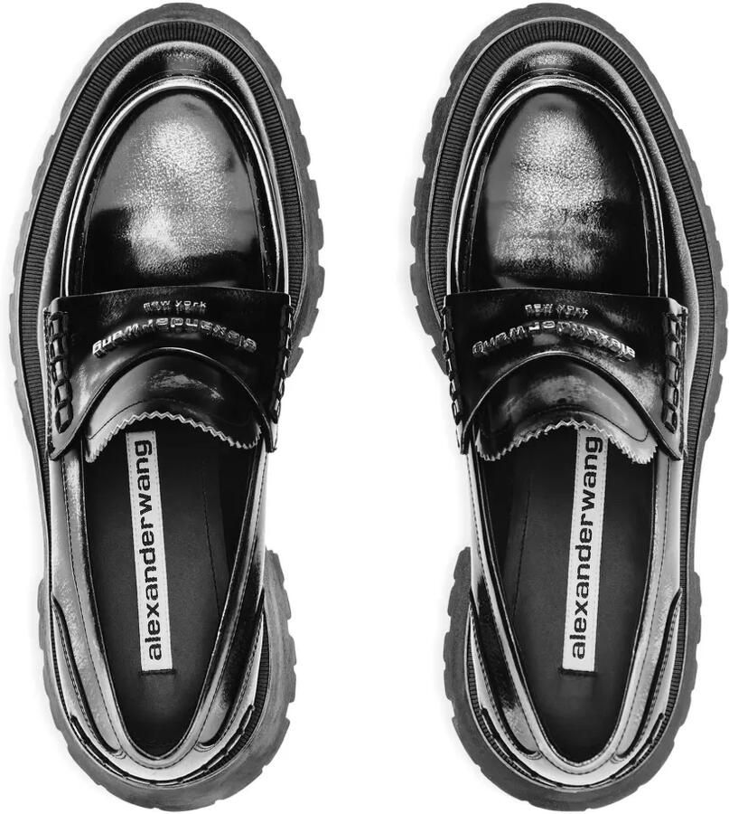 Alexander Wang Loafers met logoplakkaat en zool Zwart