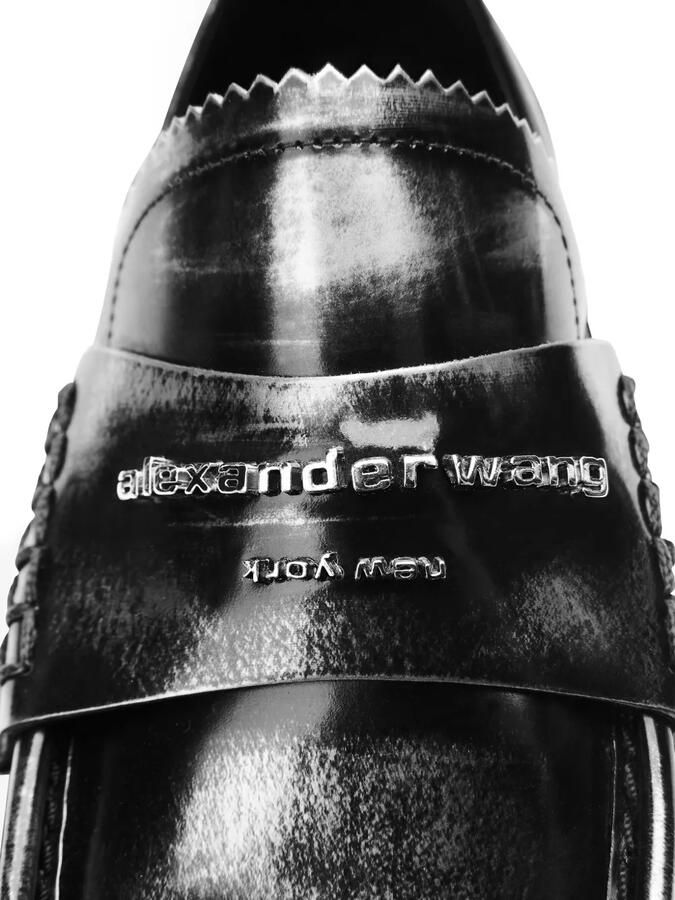 Alexander Wang Loafers met logoplakkaat en zool Zwart - Foto 3