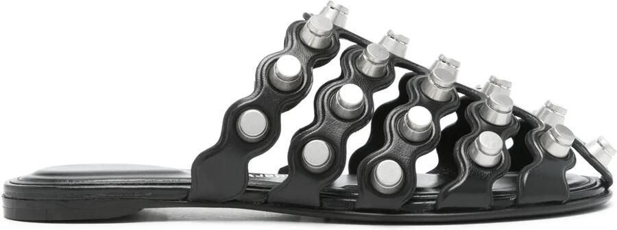 Alexander Wang Rexa Cage slippers Zwart