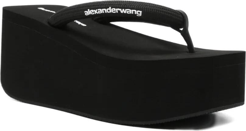 Alexander Wang Sandalen met plateauzool en logoprint Zwart - Foto 4
