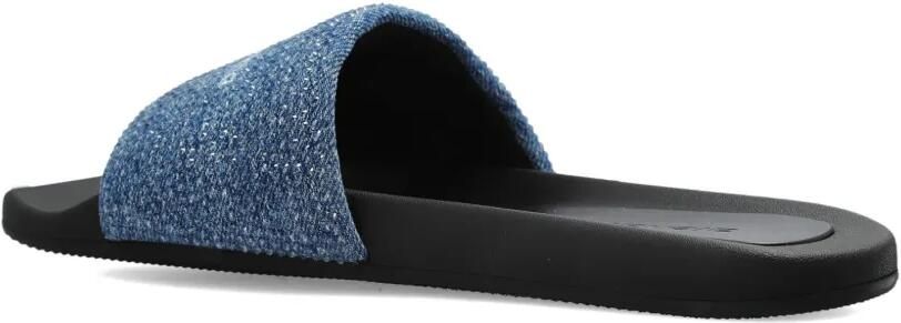 Alexander Wang Slippers met logo Blauw - Foto 4