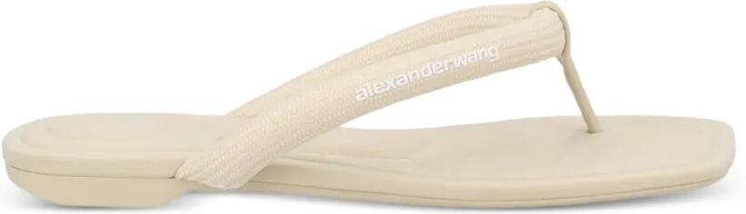 Alexander Wang Teenslippers met logoprint Beige