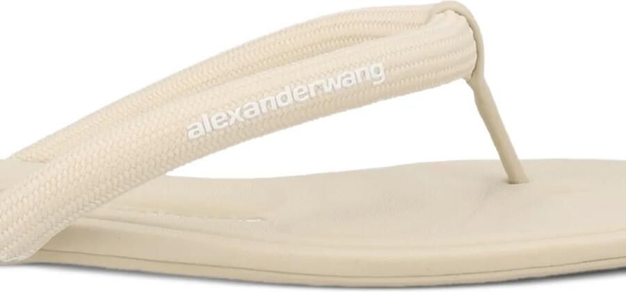 Alexander Wang Teenslippers met logoprint Beige - Foto 2