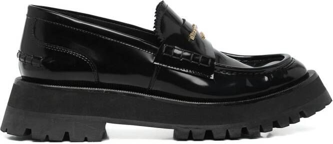 Alexander Wang Carter loafers met luipaardprint Zwart