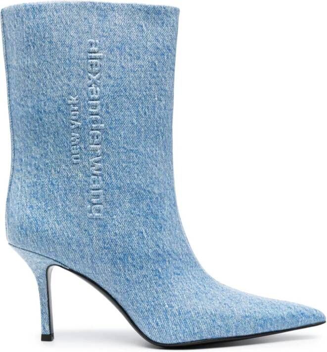 Alexander Wang Delphine denim laarzen Blauw