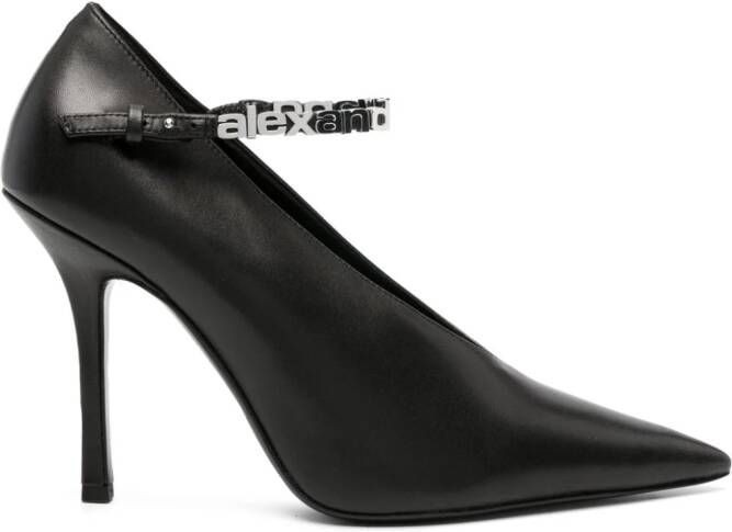 Alexander Wang Delphine pumps met logoband Zwart