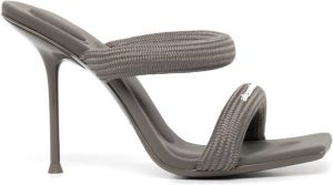 Alexander Wang Julie tubular webbing 105mm sandals Grijs
