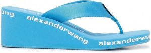 Alexander Wang Sandalen met logoprint Blauw