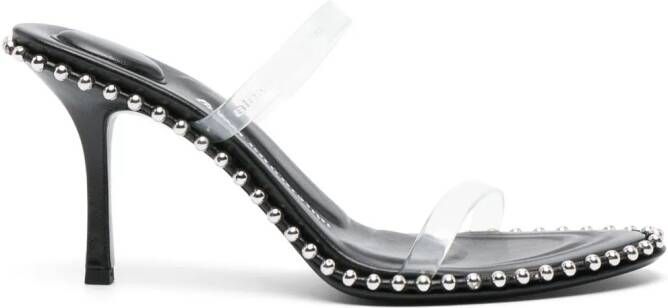 Alexander Wang 100 mm Nova leren muiltjes Beige