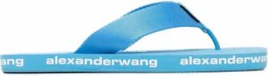 Alexander Wang Teenslippers met logoprint Blauw