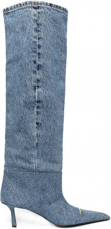 Alexander Wang Viola denim laarzen Blauw