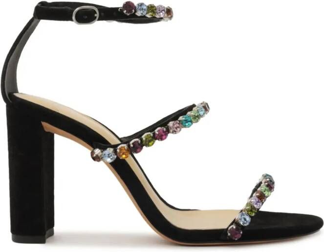 Alexandre Birman Alexa sandalen met kristallen Zwart