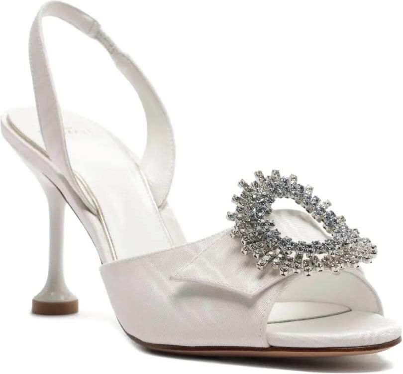 Alexandre Birman 85 mm Madelina sandalen met hak Wit - Foto 3