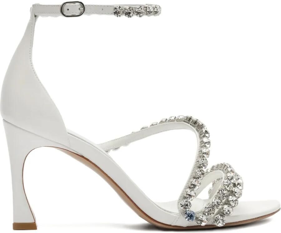 Alexandre Birman 85 mm Something Blue sandalen Wit