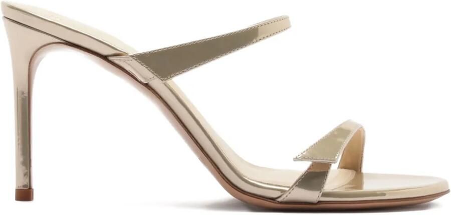 Alexandre Birman 85 mm Tita sandalen met bandje Goud
