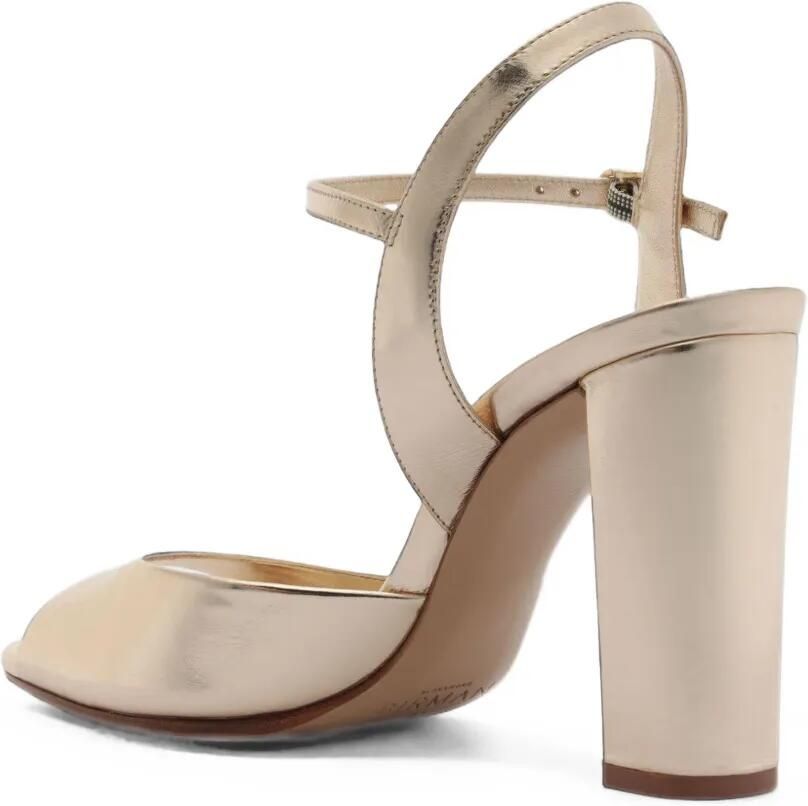 Alexandre Birman Amy leren sandalen met metallic-effect Goud - Foto 3