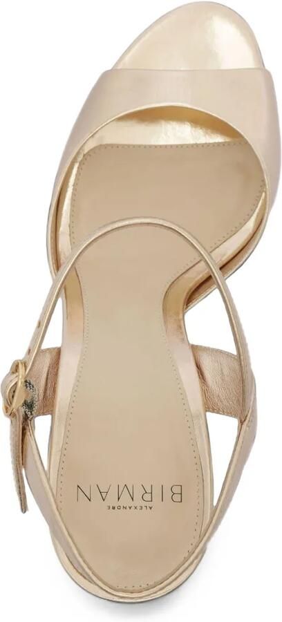 Alexandre Birman Amy leren sandalen met metallic-effect Goud - Foto 4