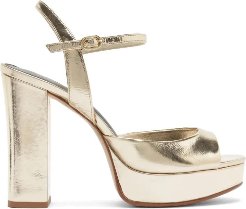 Alexandre Birman Amy sandalen met plateauzool Goud