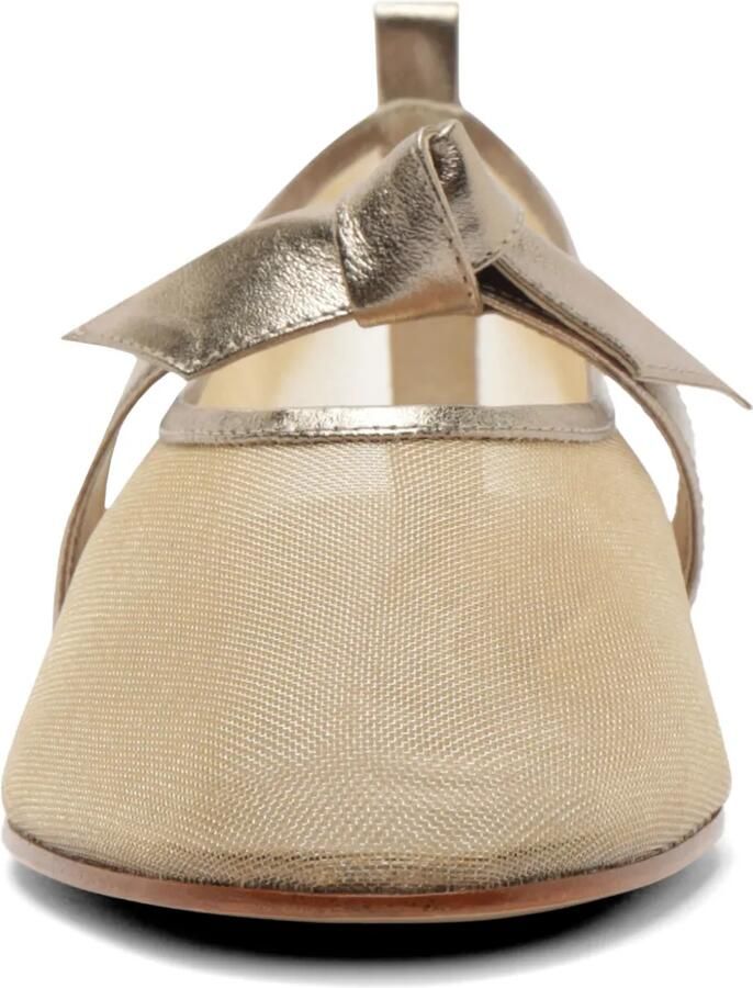 Alexandre Birman Clarita ballerina's met mesh Goud - Foto 2