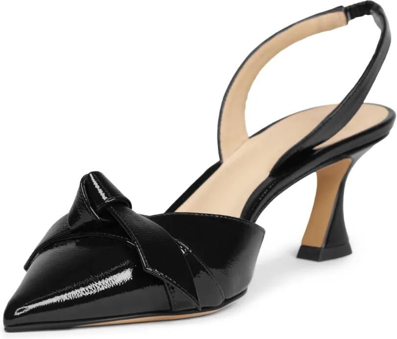 Alexandre Birman Clarita Bell 60 mm slingback pumps Zwart - Foto 3