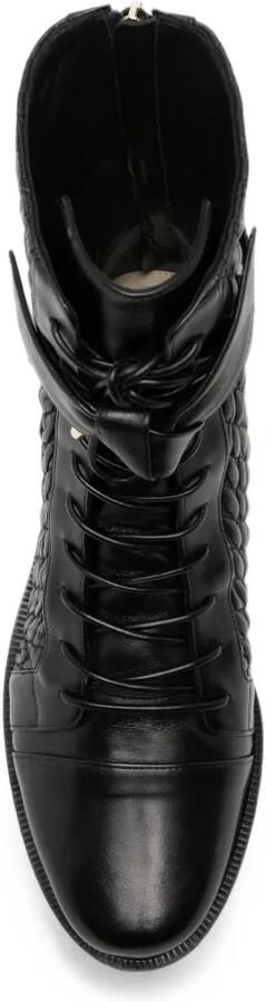 Alexandre Birman Clarita gewatteerde combat boots Zwart - Foto 3