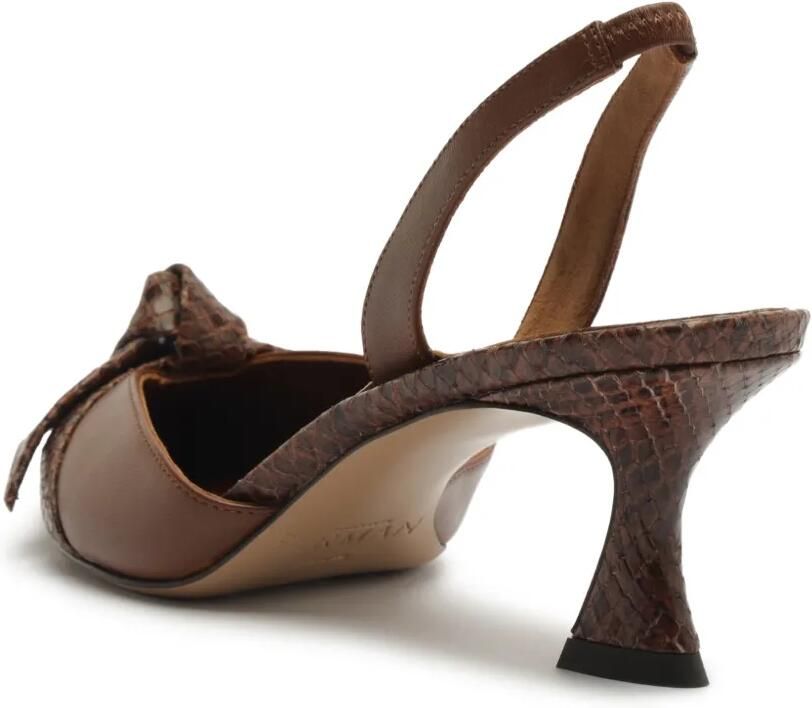 Alexandre Birman Clarita pumps met slangenleer-effect Bruin - Foto 2