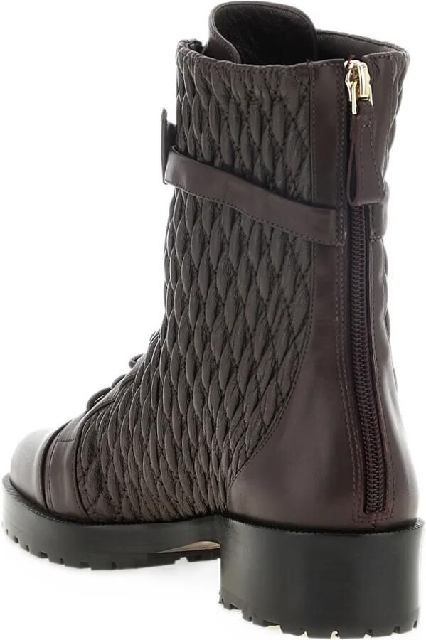 Alexandre Birman Clarita quilted lace-up boots Bruin - Foto 2