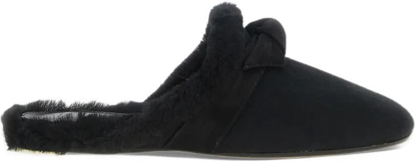 Alexandre Birman Clarita shearling-trim mules Zwart