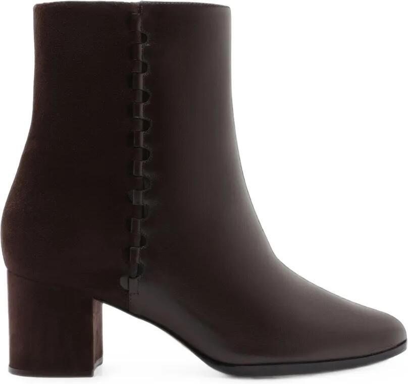 Alexandre Birman Jesse enkellaarzen met stikselafwerking Bruin