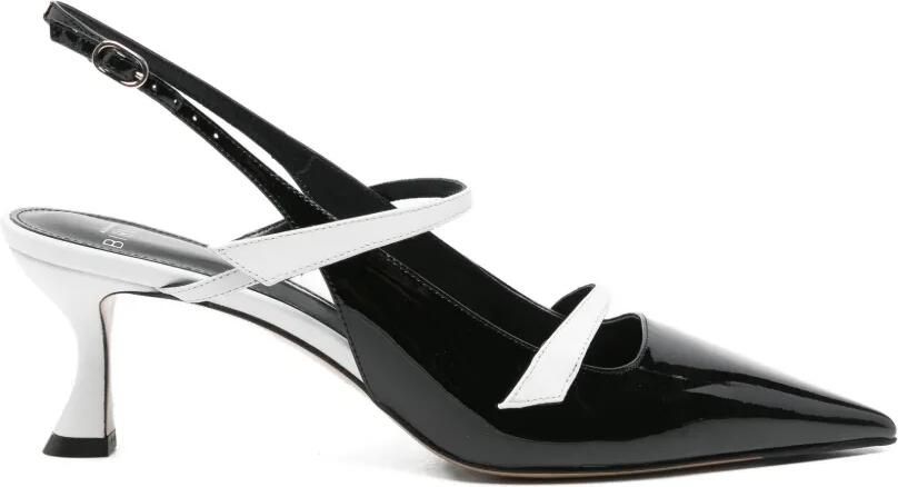 Alexandre Birman Lakleren slingback pumps Zwart