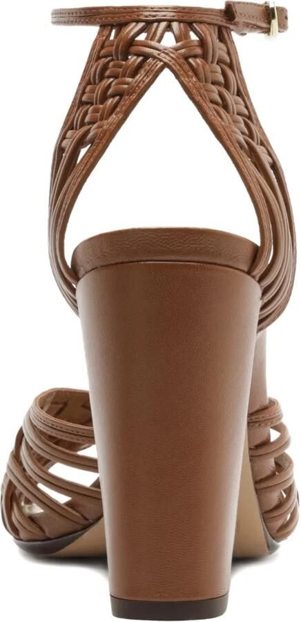 Alexandre Birman Lilian geweven sandalen met hak Bruin - Foto 4