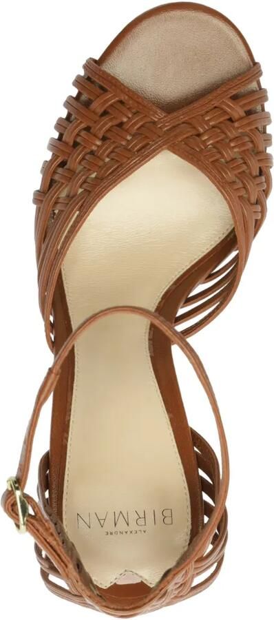 Alexandre Birman Lilian geweven sandalen met hak Bruin - Foto 5