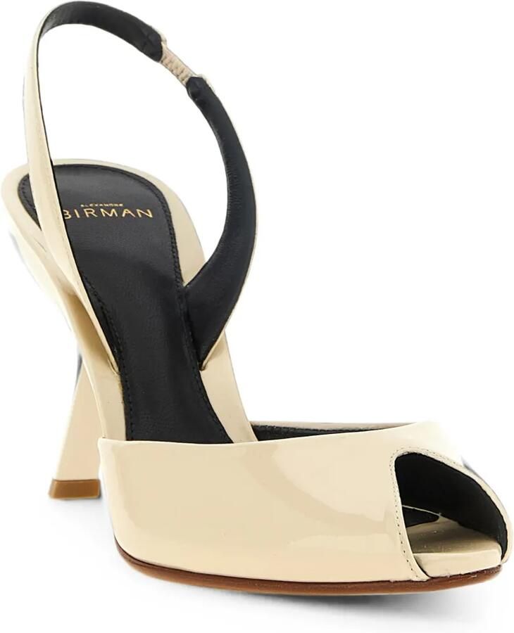 Alexandre Birman Miranda lakleren slingback pumps Wit