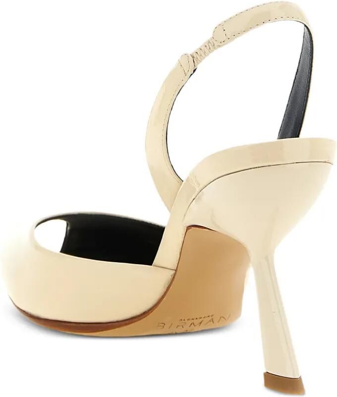 Alexandre Birman Miranda lakleren slingback pumps Wit - Foto 2