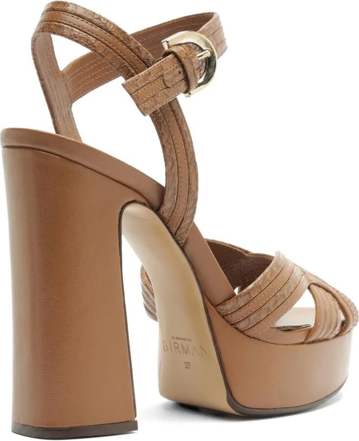 Alexandre Birman Naika sandalen met plateauzool Bruin - Foto 3