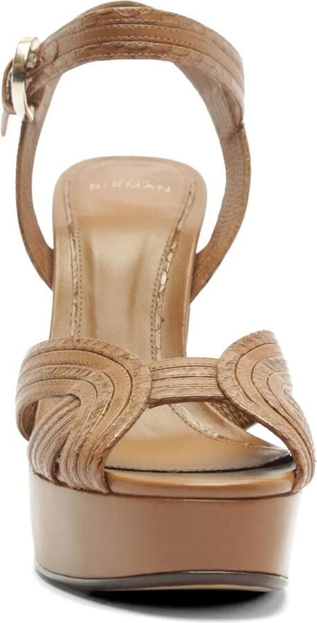 Alexandre Birman Naika sandalen met plateauzool Bruin - Foto 5