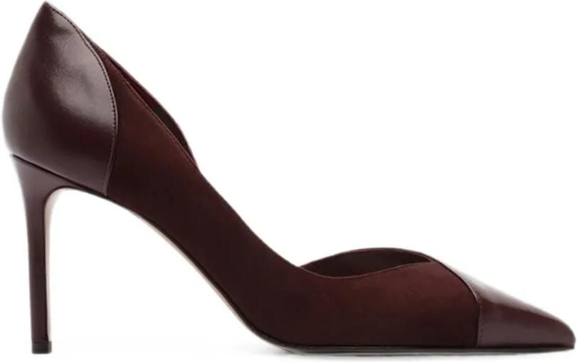 Alexandre Birman Patricia 85 pumps met suède vlak Bruin