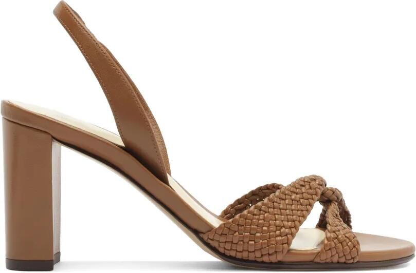Alexandre Birman Sabrina leren sandalen Bruin
