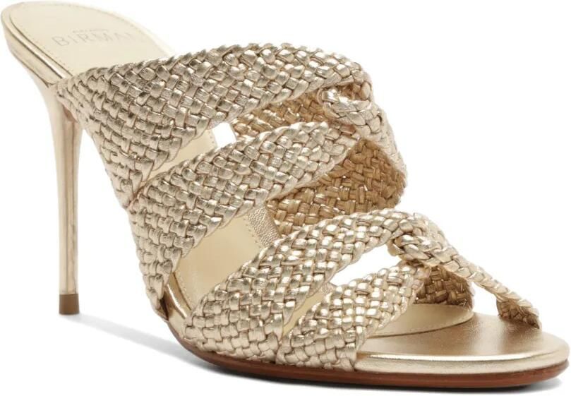 Alexandre Birman Sabrina leren sandalen Goud - Foto 5
