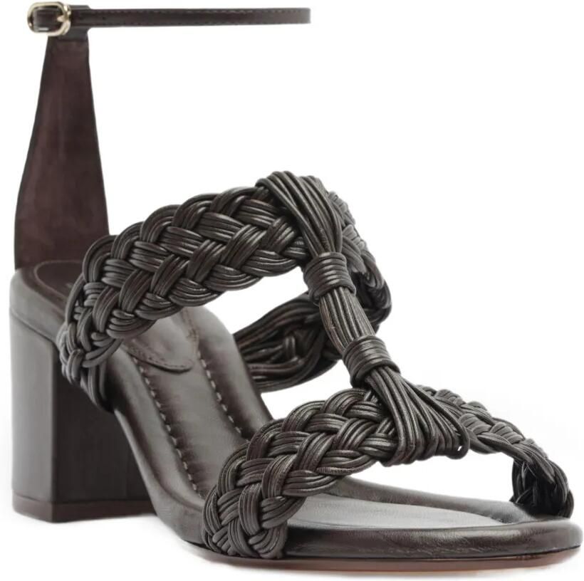 Alexandre Birman Thalia 60 gevlochten leren sandalen Zwart - Foto 3