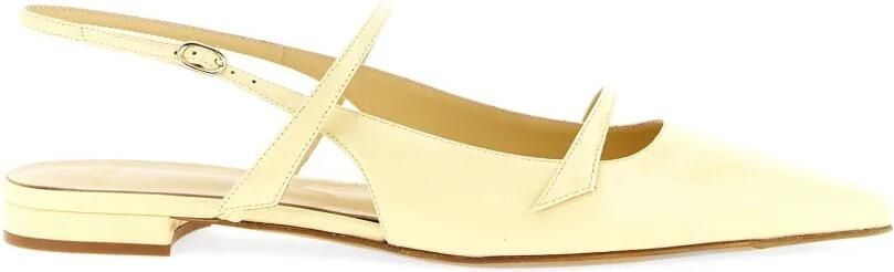 Alexandre Birman Tita lakleren slingbacks Geel